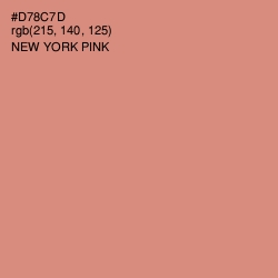 #D78C7D - New York Pink Color Image